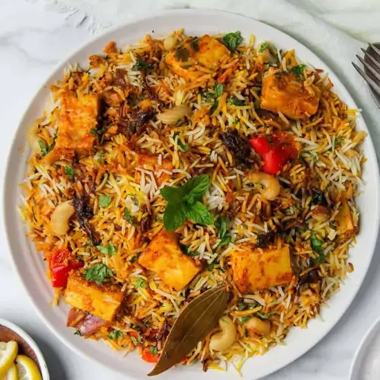 Paneer Biryani at Mehfil, Burlington MA