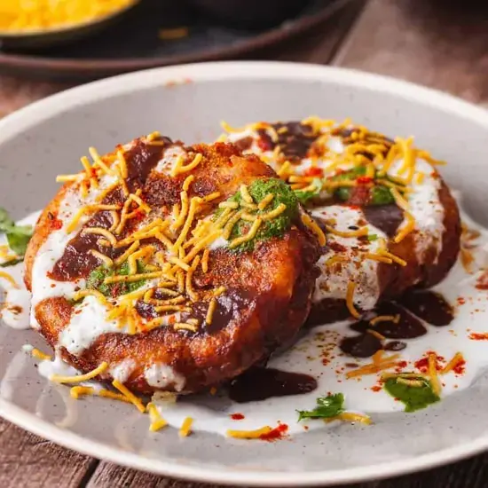 Aloo tikki Chaat at Mehfil, Burlington MA