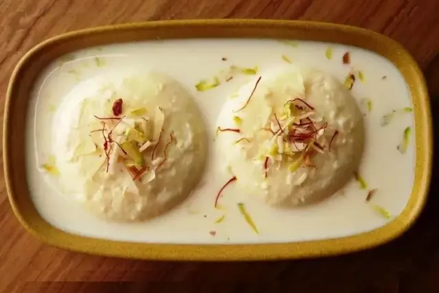 Mehfil Rasmalai (2pcs) at Mehfil, Burlington MA