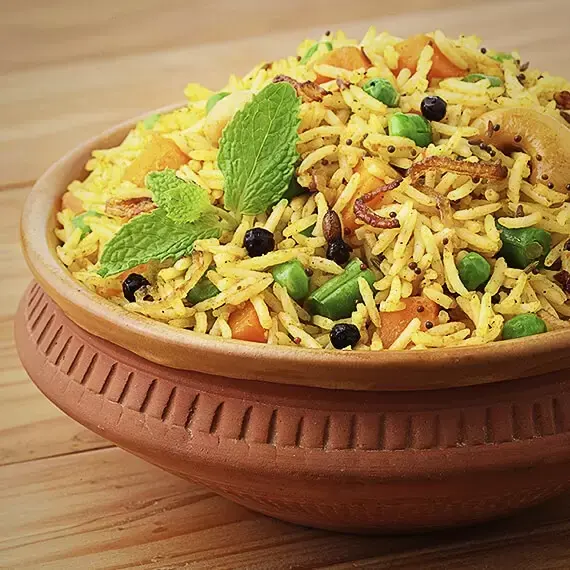 Veg Biryani at Mehfil, Burlington MA