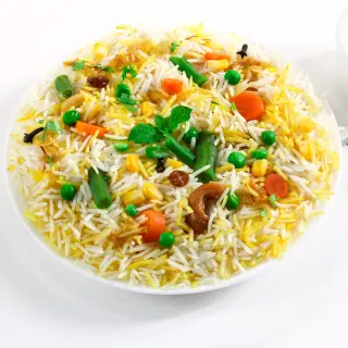 Vegetable Pulao (with Raita) Vegetable Pulao (with Raita)