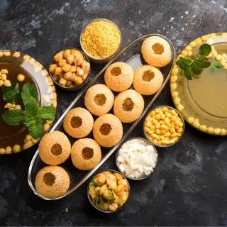 Paani Puri (8pcs/ Plate) Paani Puri (8pcs/ Plate)