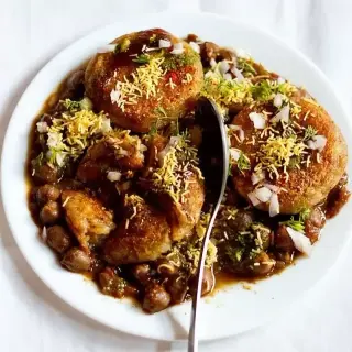 Aloo Tikki with Choley Aloo Tikki with Choley